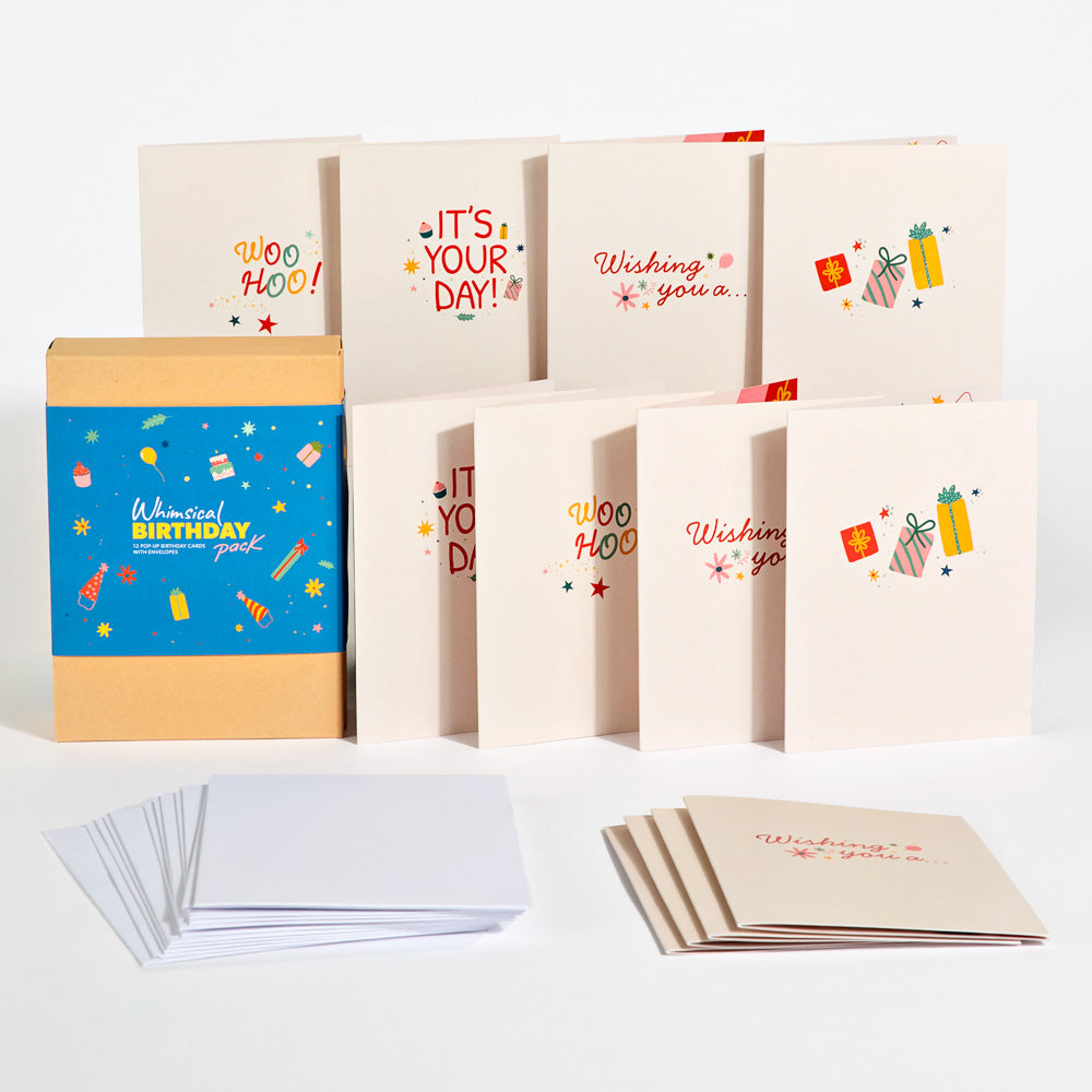 Whimsical Birthday Box Set (Assorted 12-Pack): Paperpop® Card