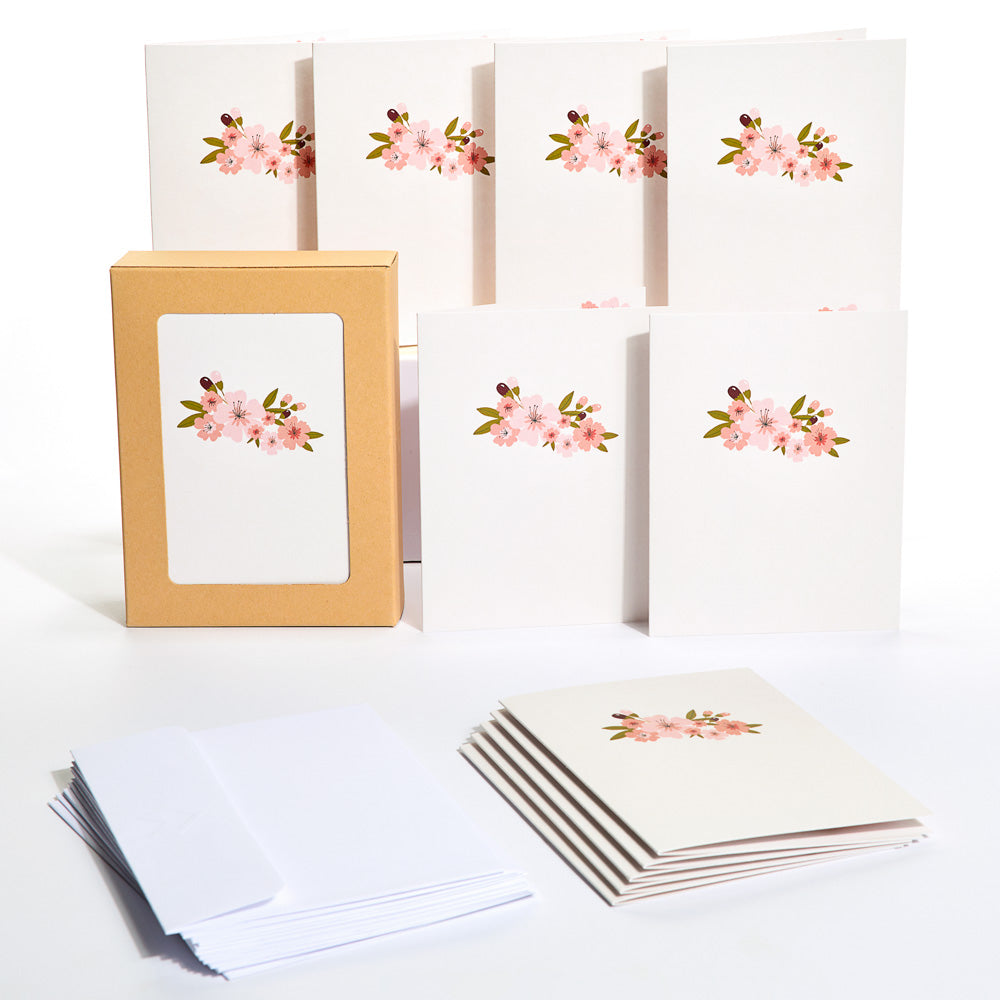 Cherry Blossom Thank You Box Set (12-Pack): Paperpop® Card