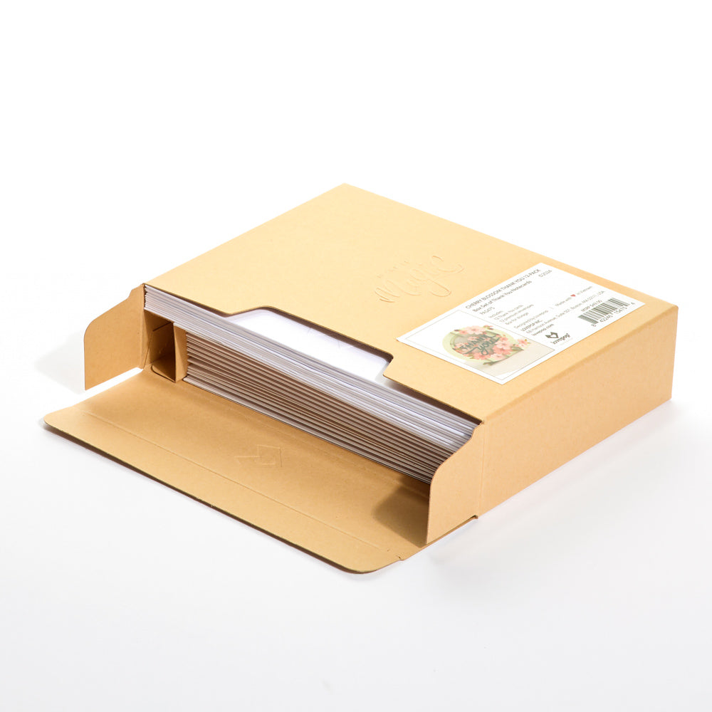 Cherry Blossom Thank You Box Set (12-Pack): Paperpop® Card