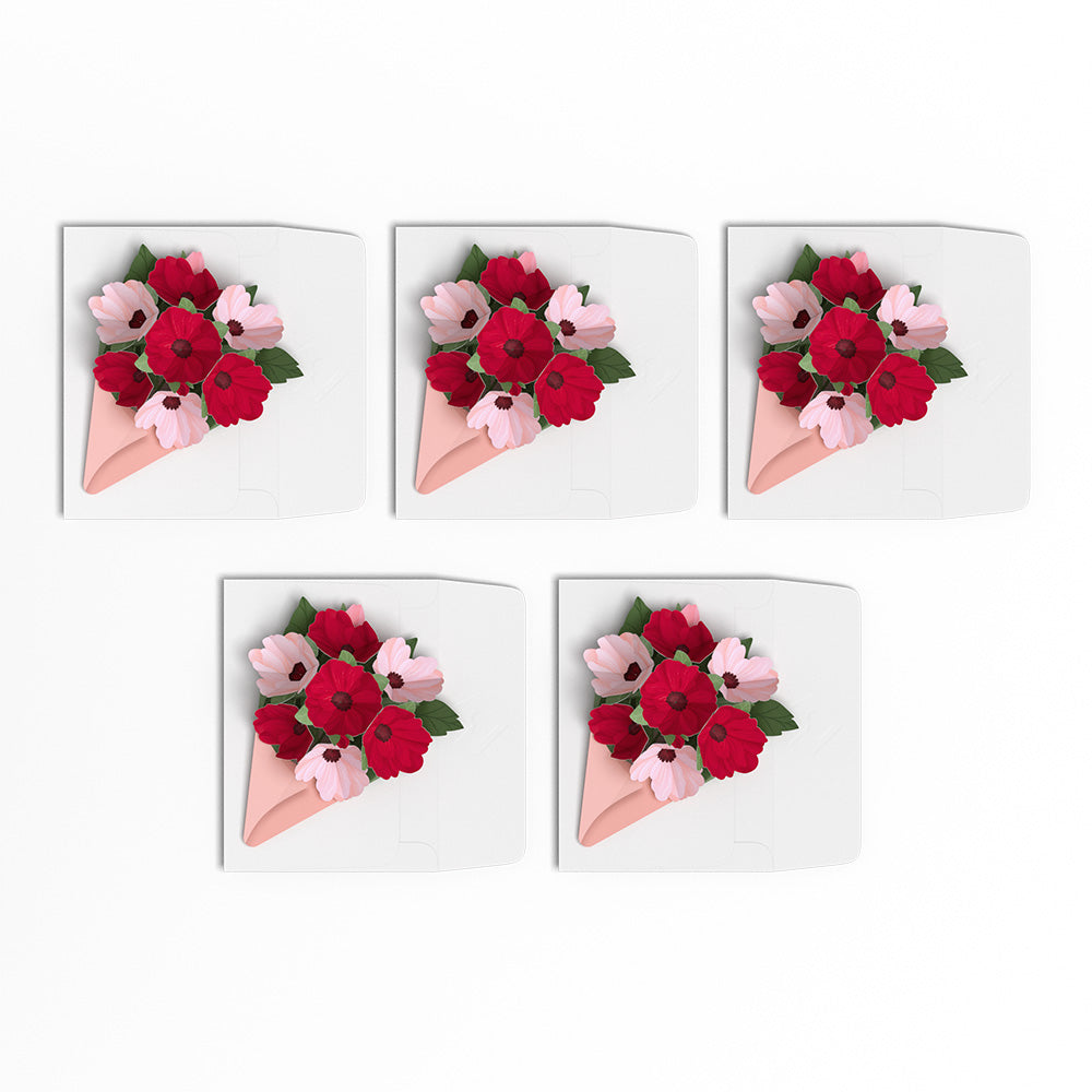 Rosy Ruby Little Blooms (Notecard 5-Pack)