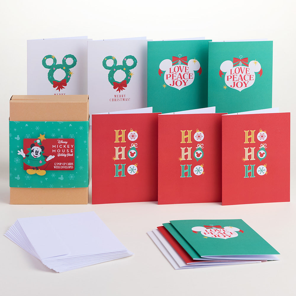 Disney’s Mickey Mouse Holiday Box Set (Assorted 12-Pack): Paperpop® Card