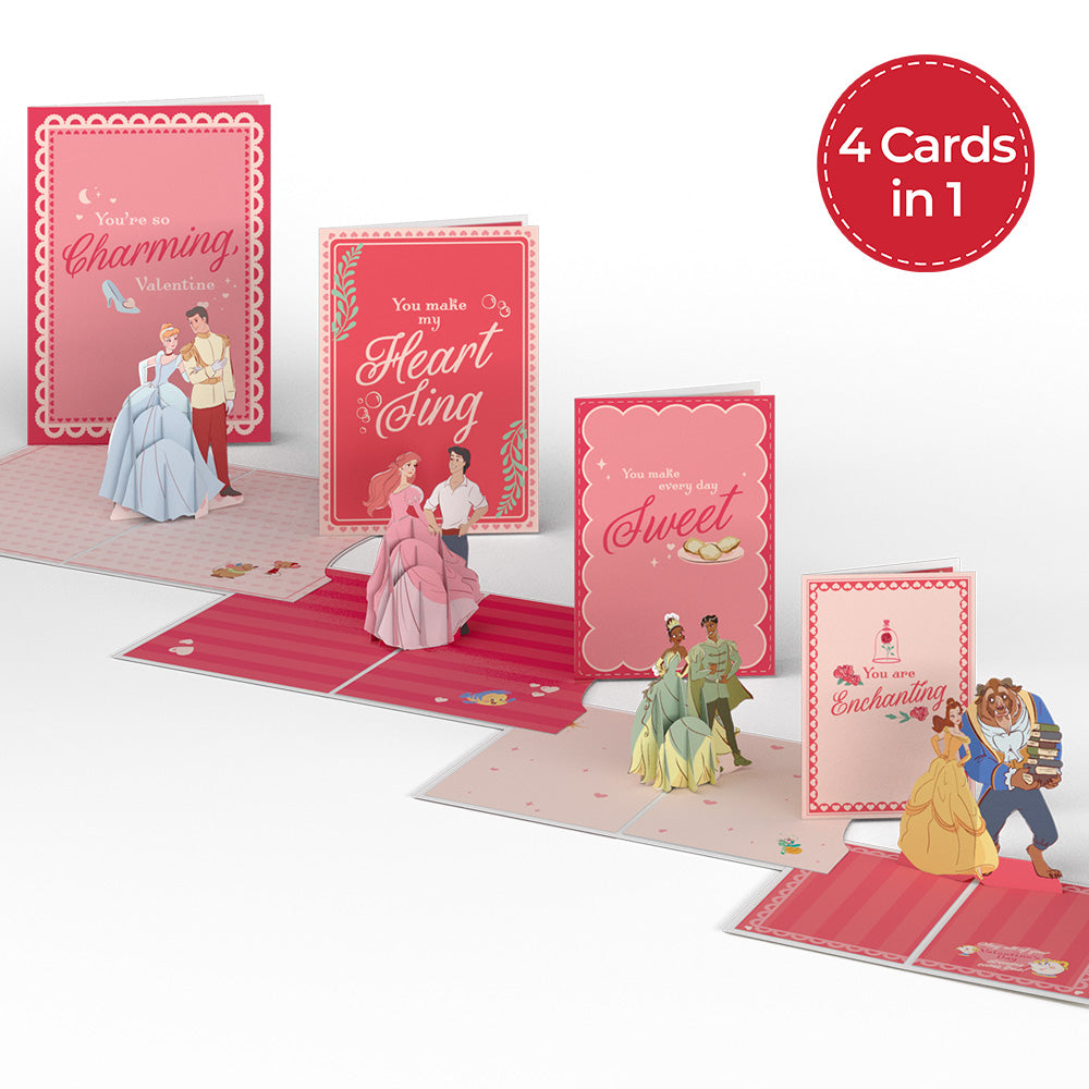 Disney Princess Valentine's Day 4-in-1 Nesting Card