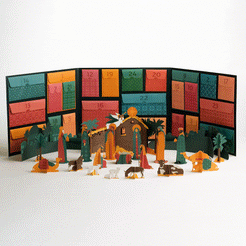 Silent Night 24 Day Nativity Christmas Advent Calendar Lovepop