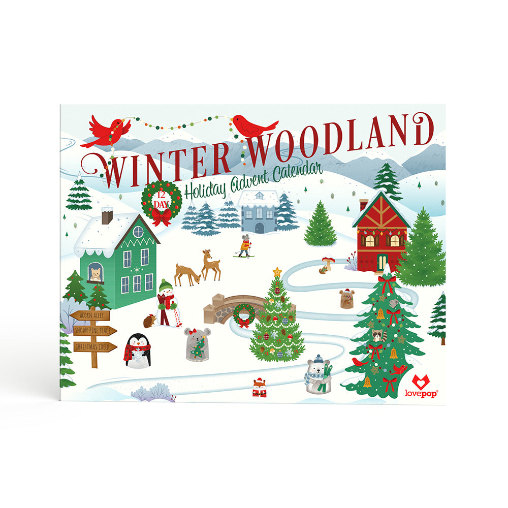 Winter Woodland 12 Day Holiday Advent Calendar Lovepop