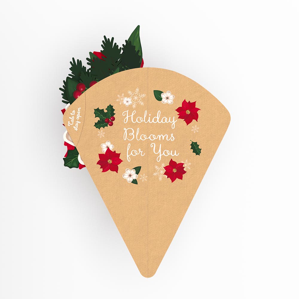 Poinsettia & Pine Little Blooms (Notecard 5-Pack)