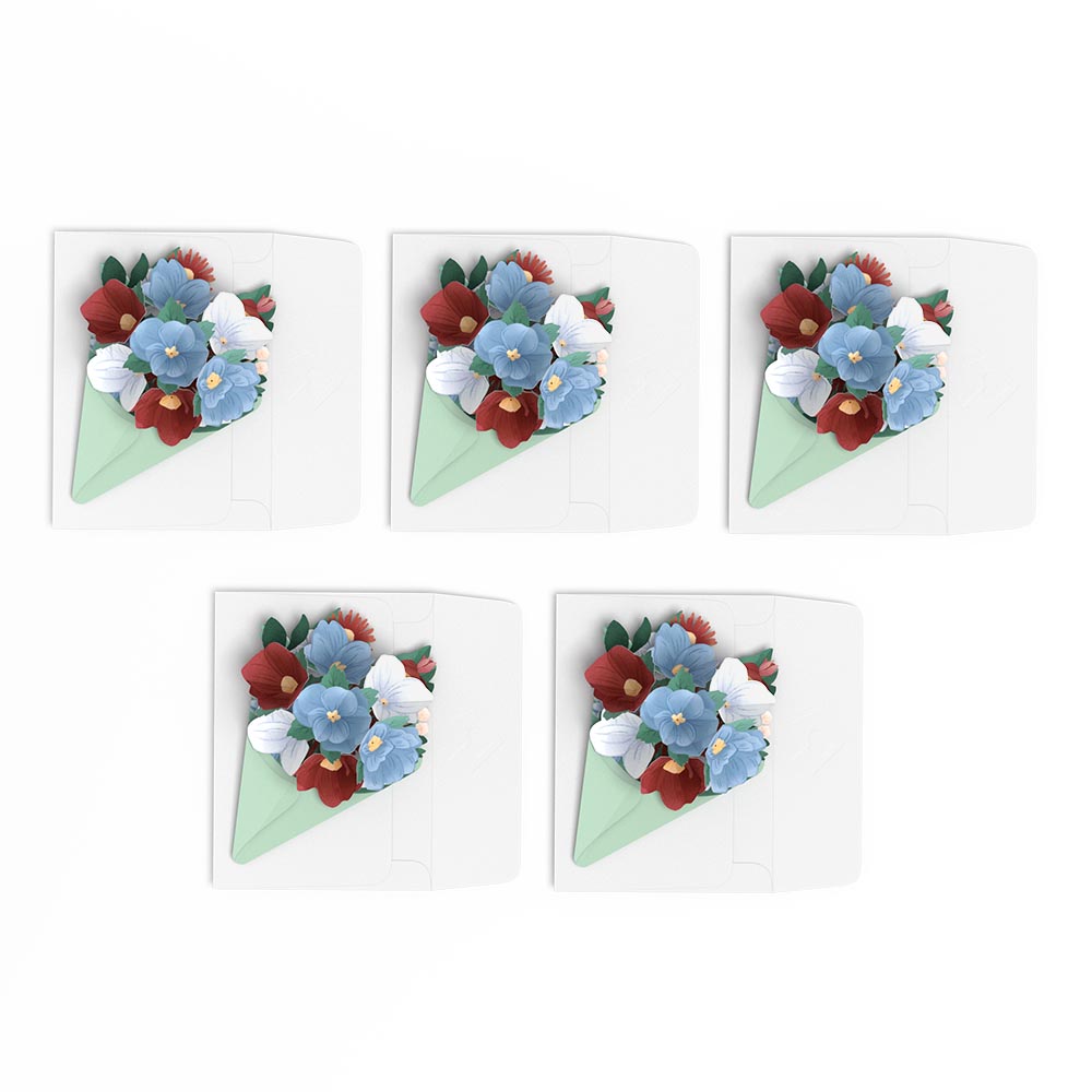 Frosted Floral Little Blooms (Notecard 5-Pack)