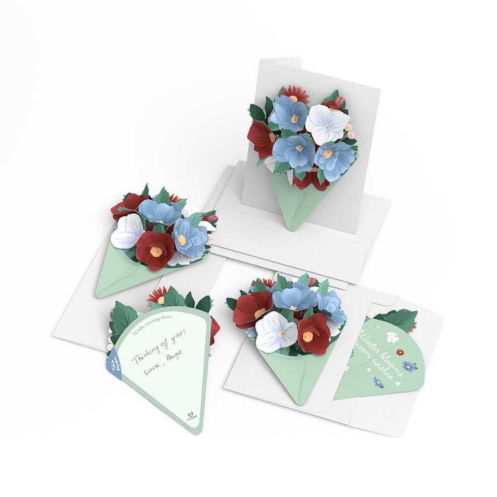 Frosted Floral Little Blooms (Notecard 5-Pack)