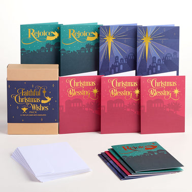 Faithful Christmas Wishes Box Set (Assorted 12-Pack): Paperpop® Card