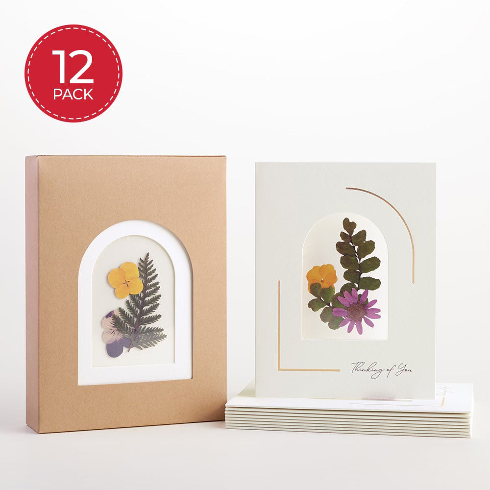 Petal Pressed™ ‘Thinking of You’ Notecards - Garden Bloom (Assorted 12-Pack)