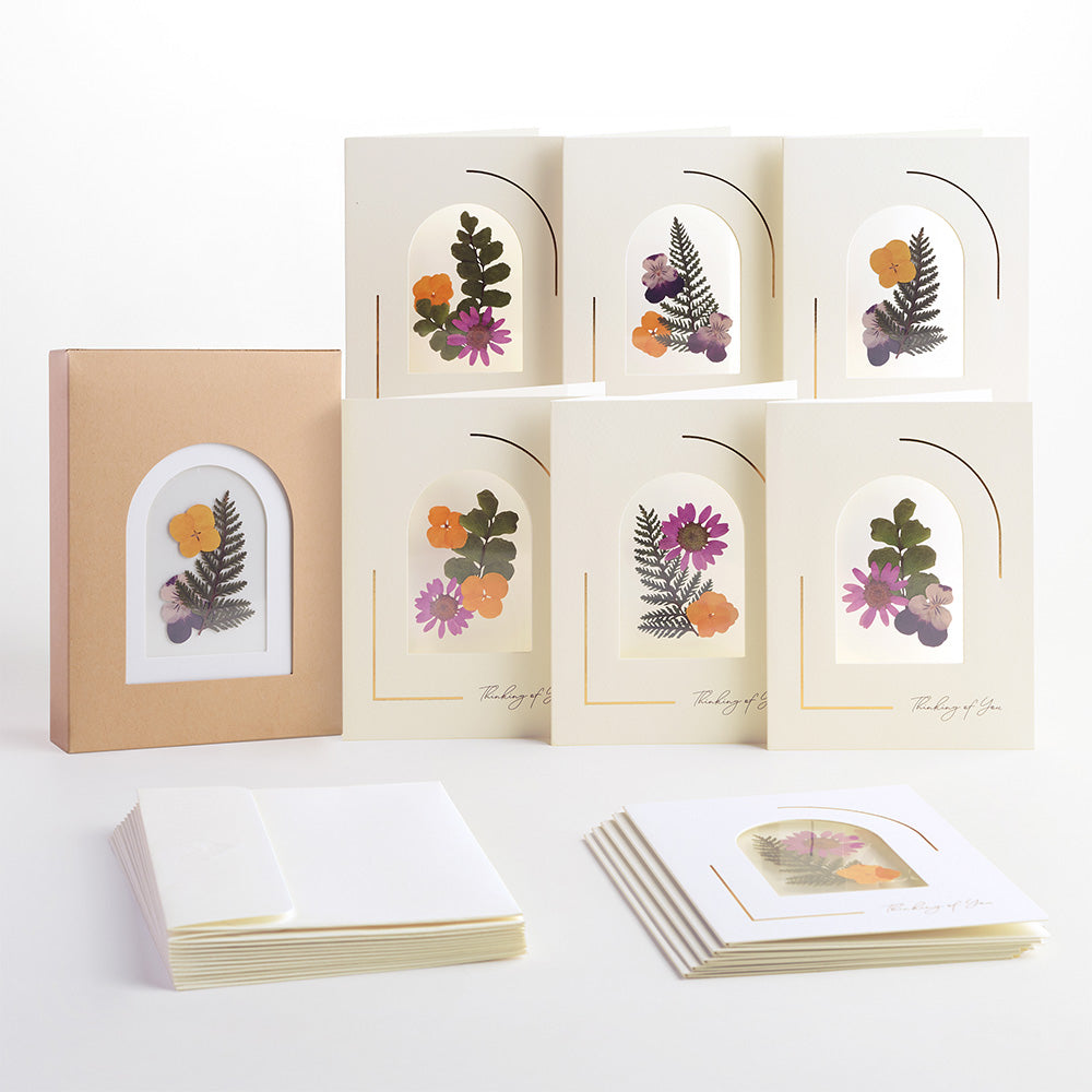 Petal Pressed™ ‘Thinking of You’ Notecards - Garden Bloom (Assorted 12-Pack)