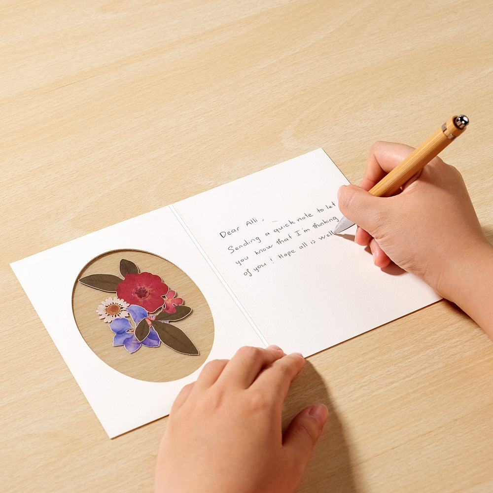 Petal Pressed™ Blank Notecards - Vibrant Wildflower (Assorted 12-Pack)