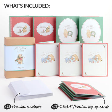 Disney’s Winnie the Pooh Holiday Box Set (Assorted 12-Pack): Paperpop® Card