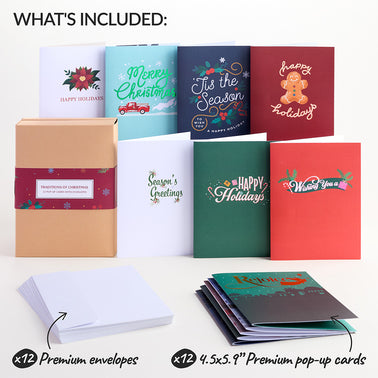 Traditions of Christmas Box Set (Assorted 12-Pack): Paperpop® Card
