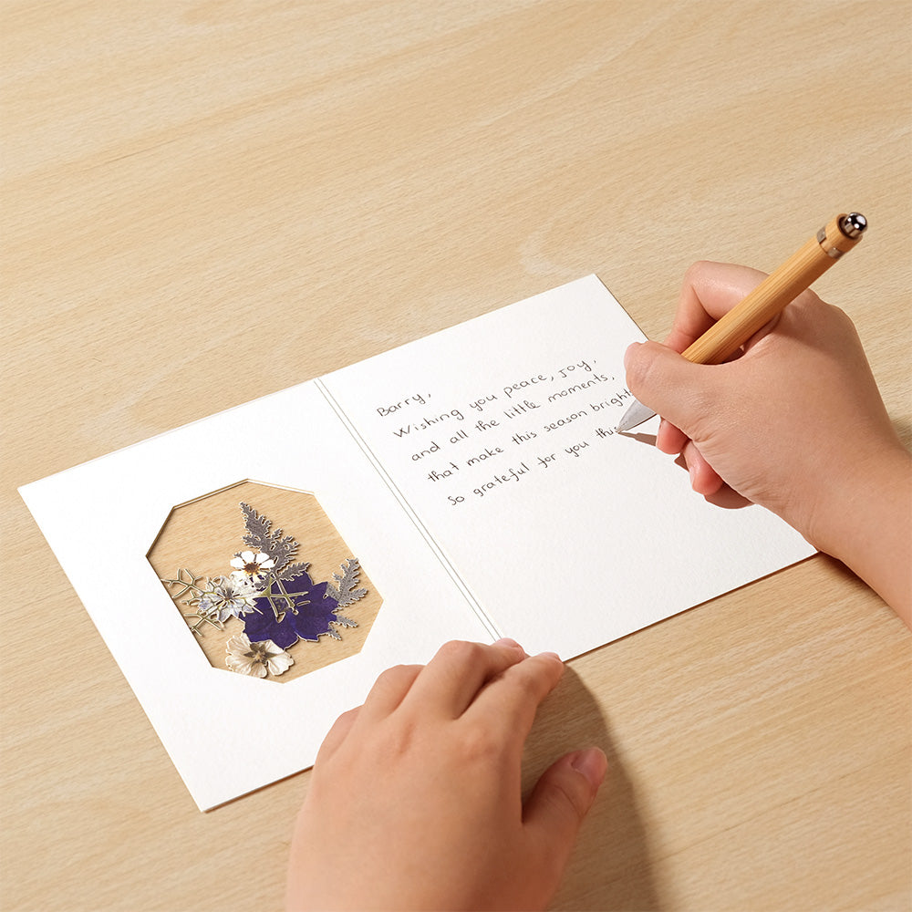 Petal Pressed™ Blank Notecards - Frosted Florals (Assorted 12-Pack)