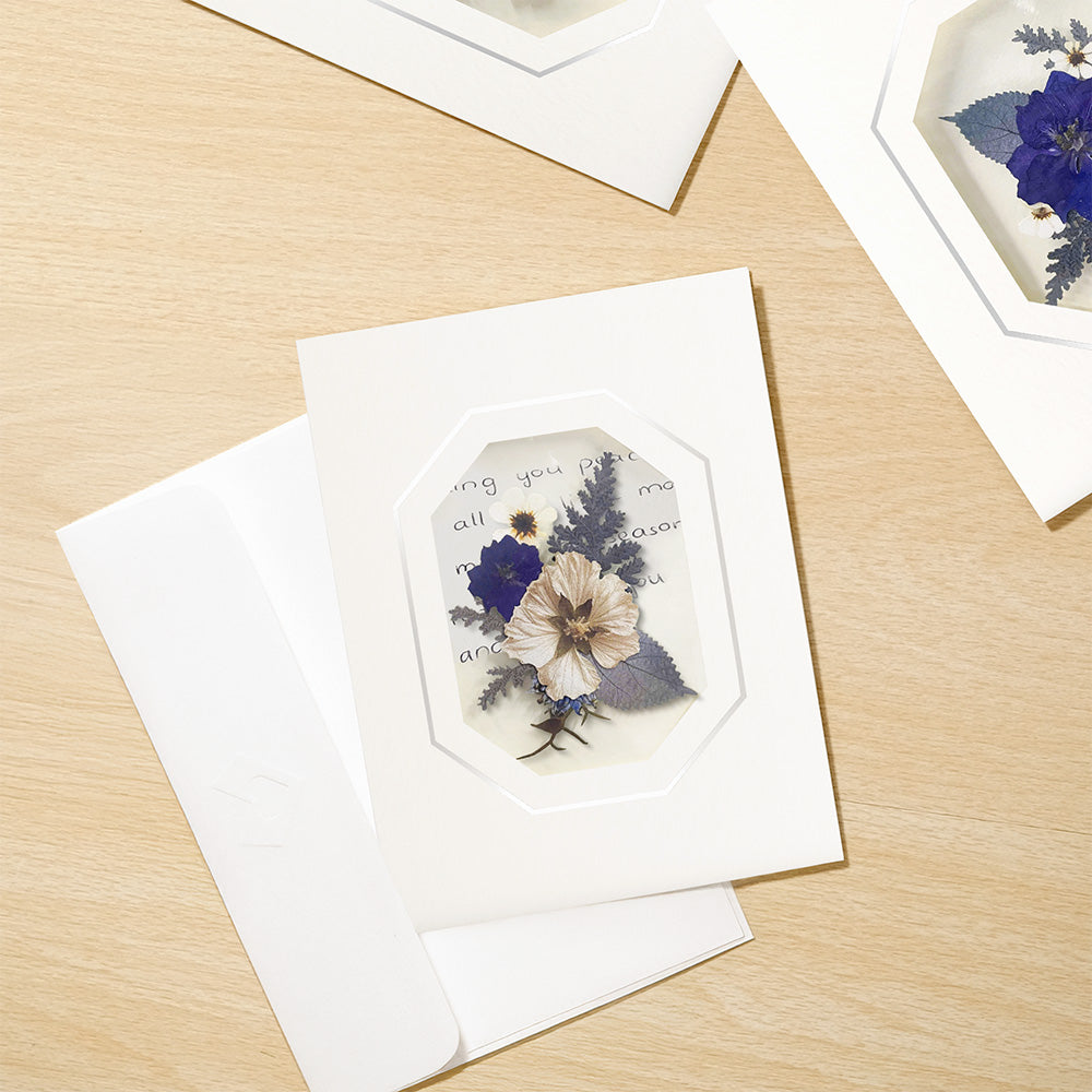 Petal Pressed™ Blank Notecards - Frosted Florals (Assorted 12-Pack)