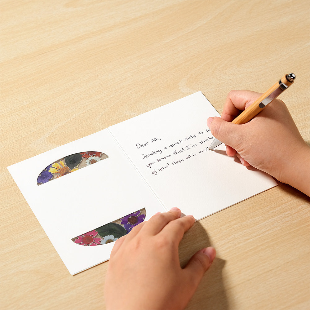 Petal Pressed™ ‘Hello There’ Notecards - Cheerful Brights (Assorted 12-Pack)