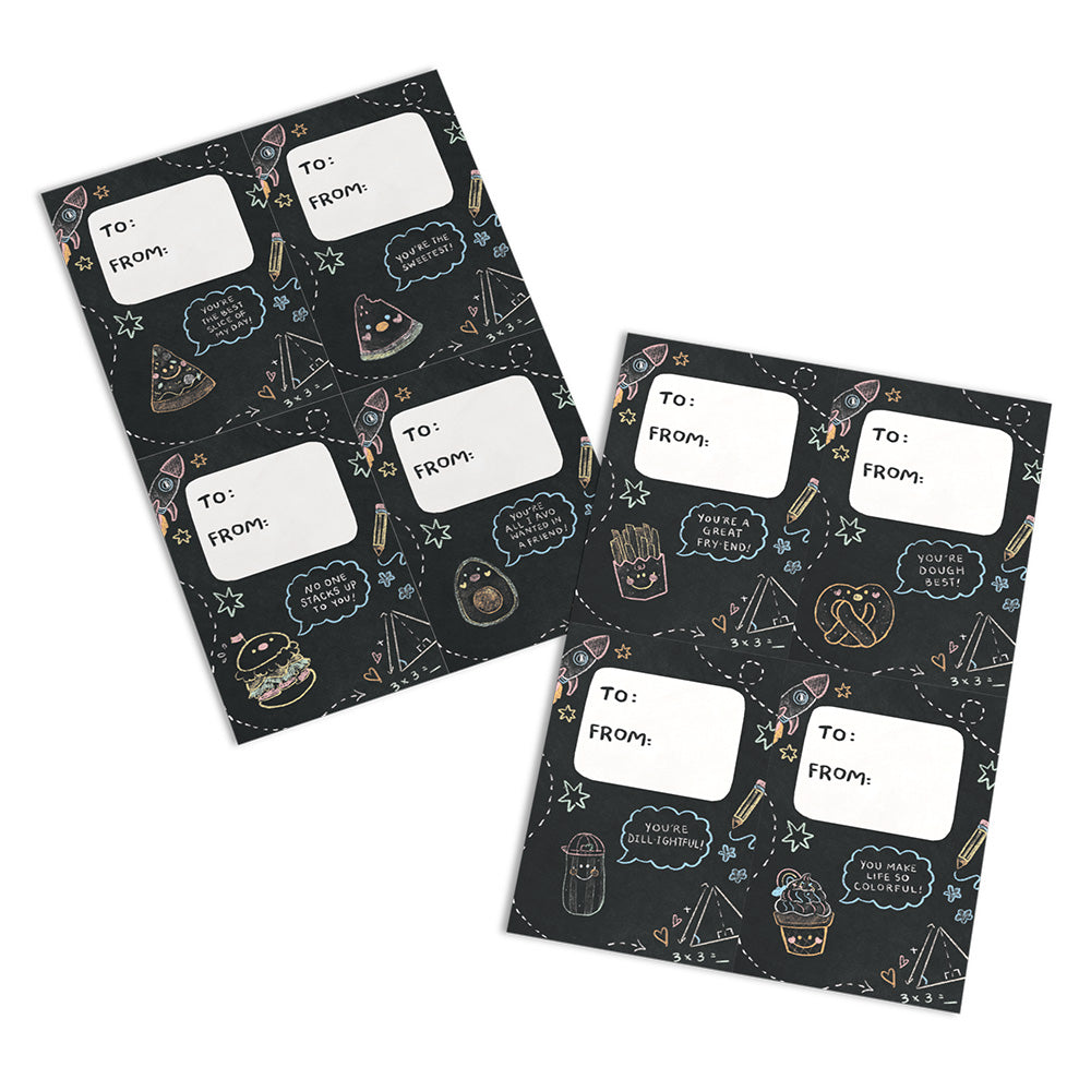 Foodie Friends Valentine's Day Cards for Kids: Classroom 8-Pack