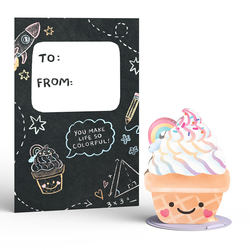 Foodie Friends Valentine's Day Cards for Kids: Classroom 8-Pack