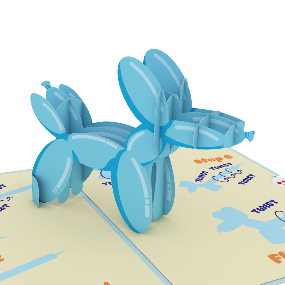 Birthday Balloon Animal Pop-Up Card and Sentiment Set
