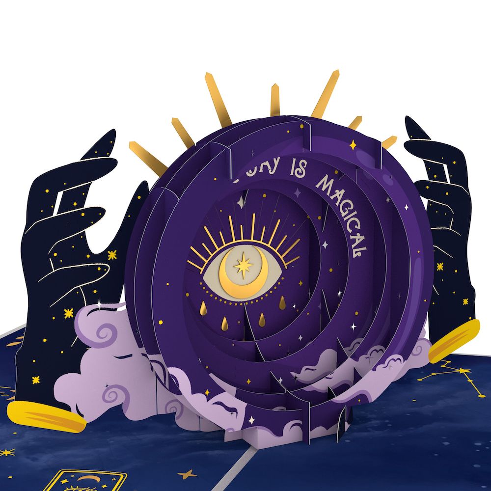 Magical Birthday Pop-Up Card and Aquarius Zodiac Sentiment Set