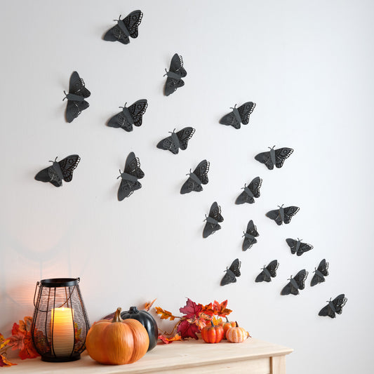 Halloween Moths 3D Wall Decor (20-pack)