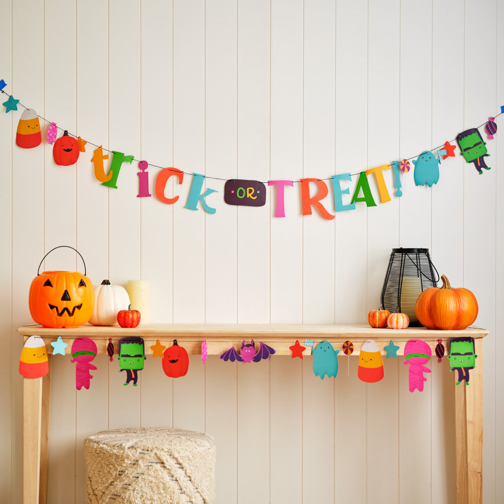 Trick or Treat Monsters Halloween Garlands 8ft (2-pack)