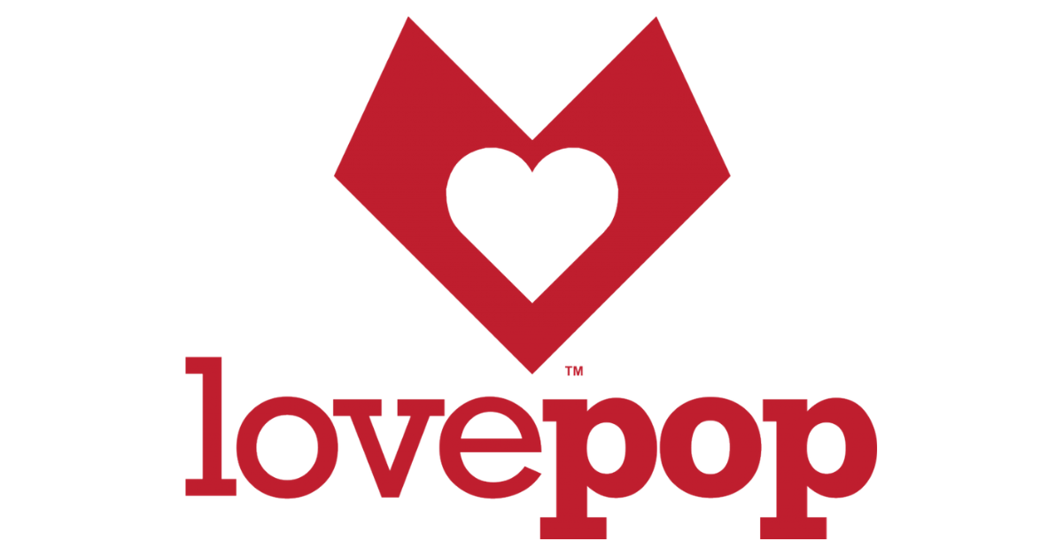 The picture lovepop.com shows when its homepage is shared