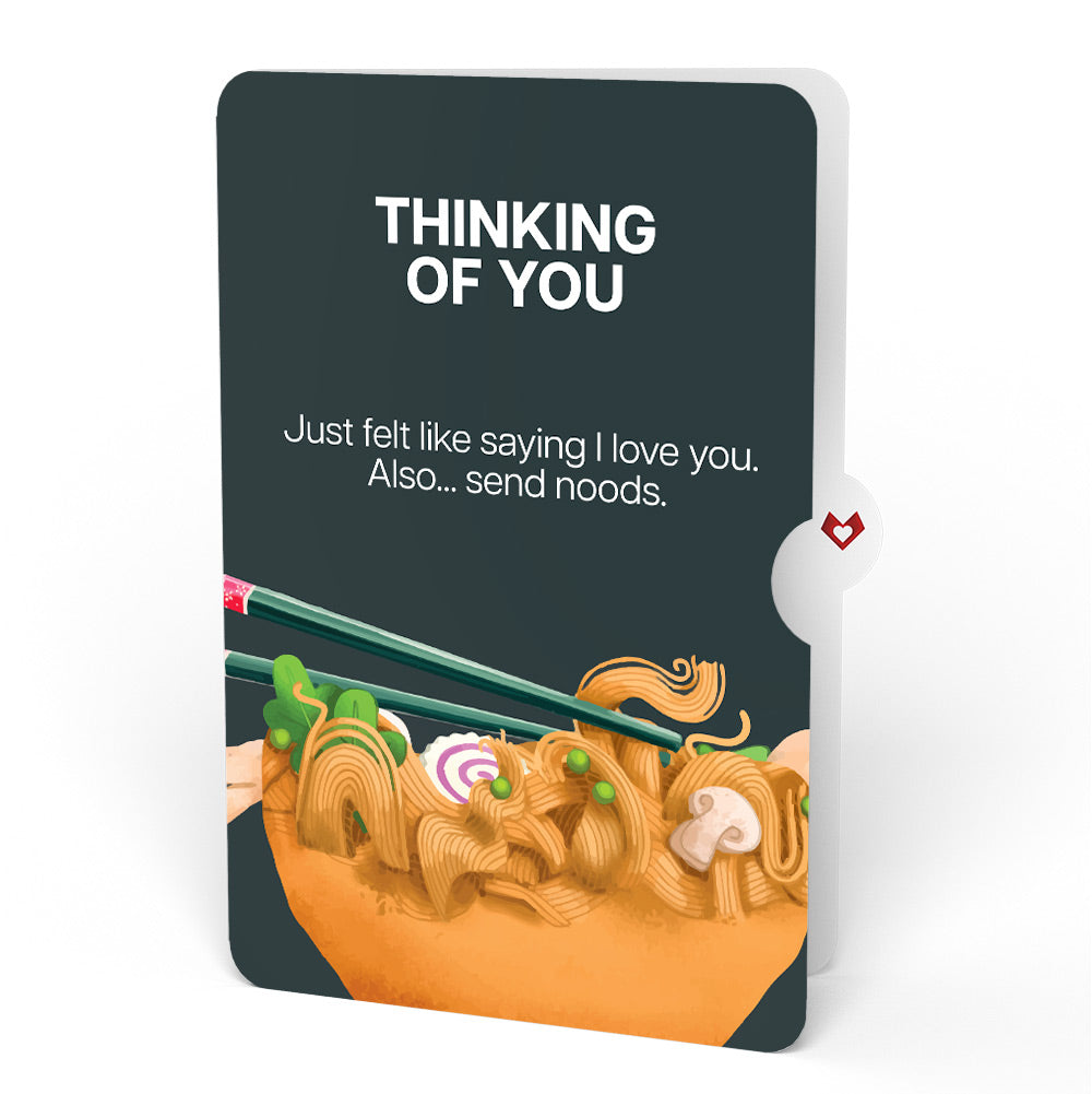 Send Noods Spicy Thinking of You Pop-Up Card and Sentiment Set