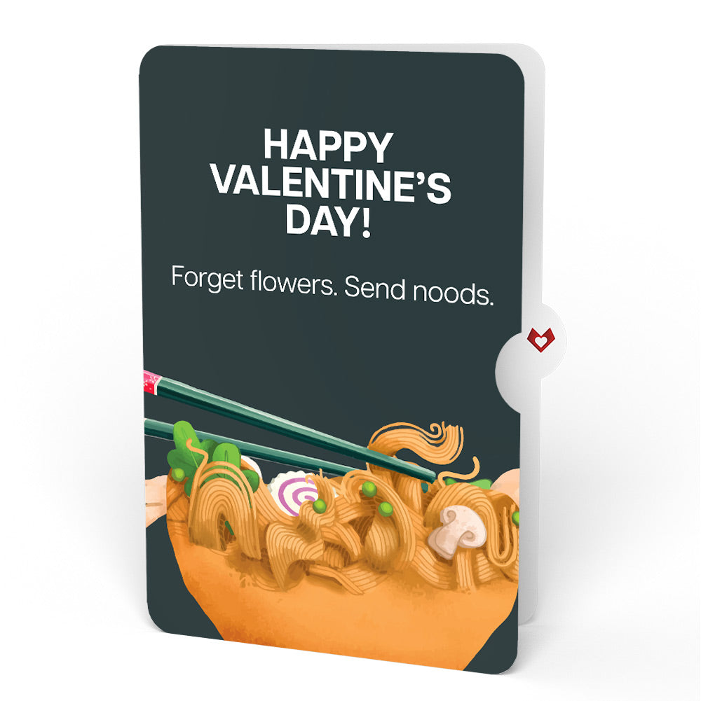 Send Noods Spicy Valentine's Day Pop-Up Card and Sentiment Set