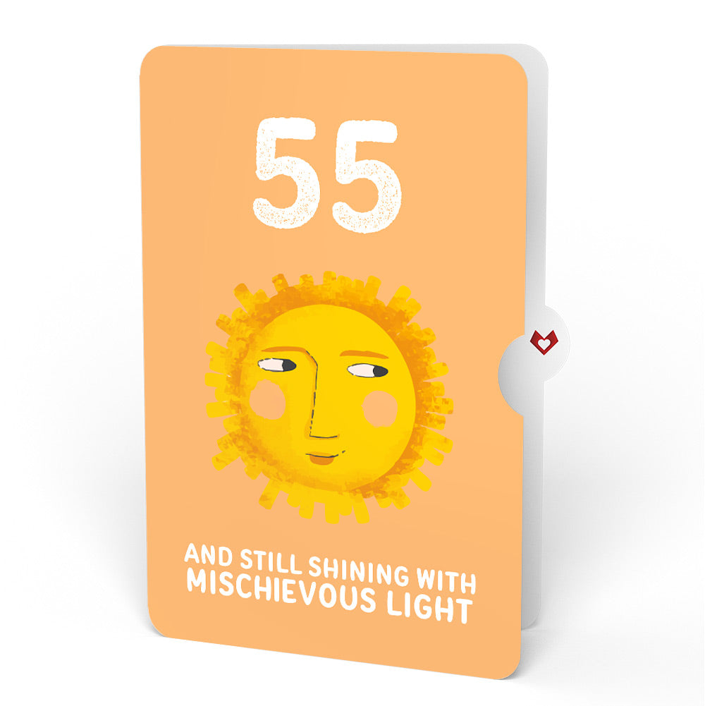 Another Trip Around the Sun 55th Birthday Light-Up Pop-Up Card and Sentiment Set