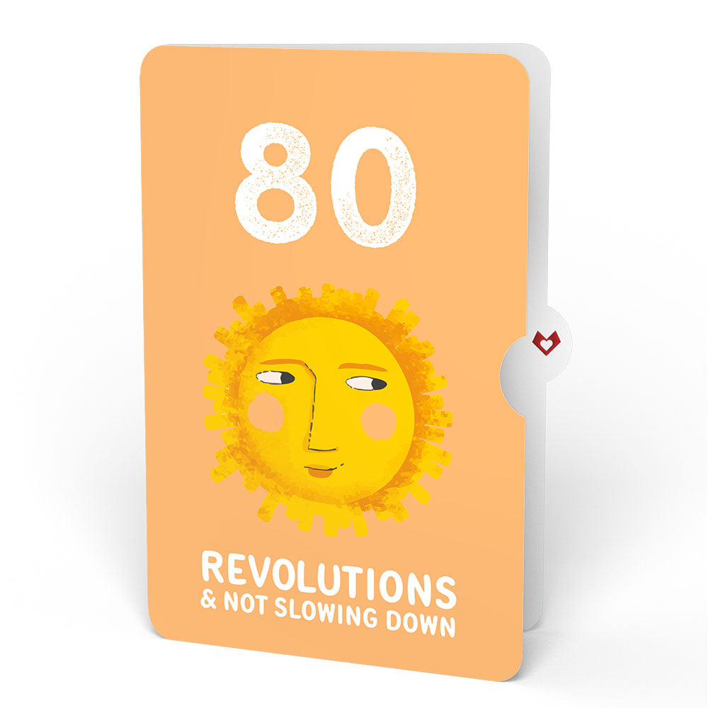 Another Trip Around the Sun 80th Birthday Light-Up Pop-Up Card and Sentiment Set