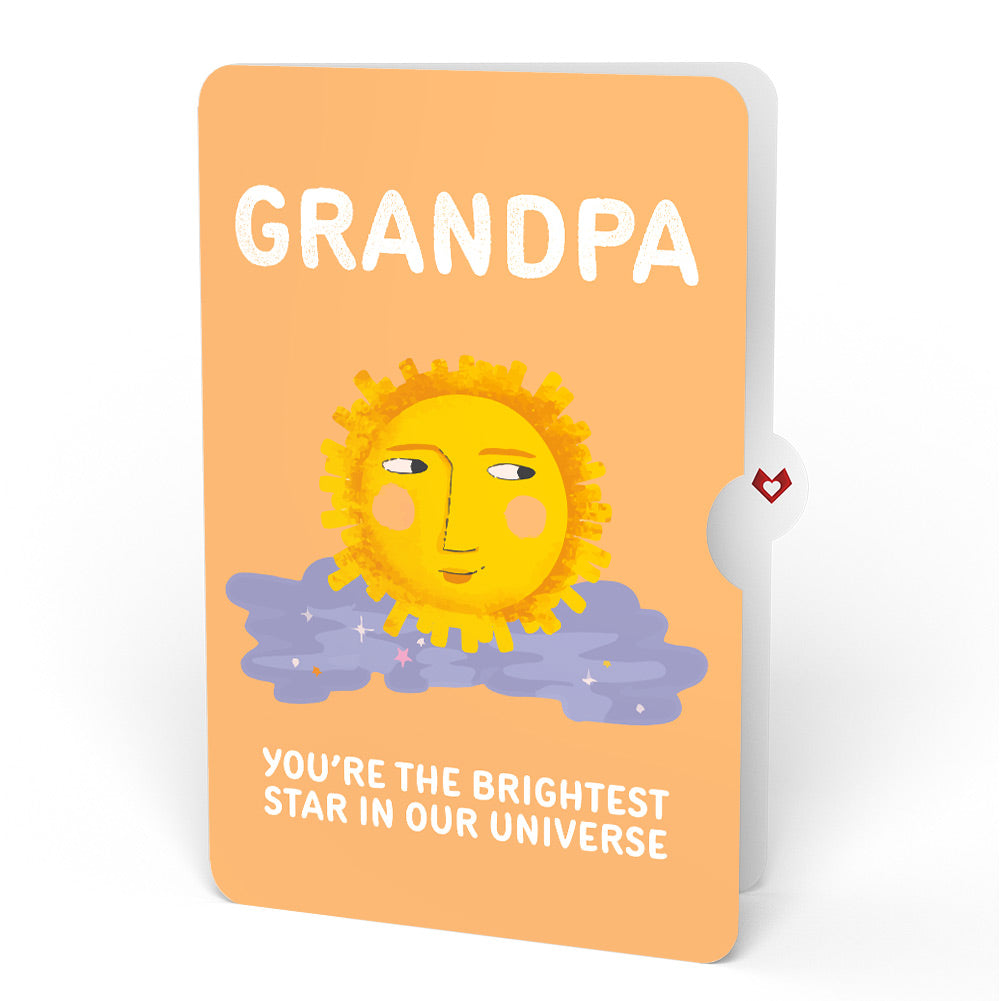 Another Trip Around the Sun Birthday Light-Up Pop-Up Card and Sentiment Set for Grandpa
