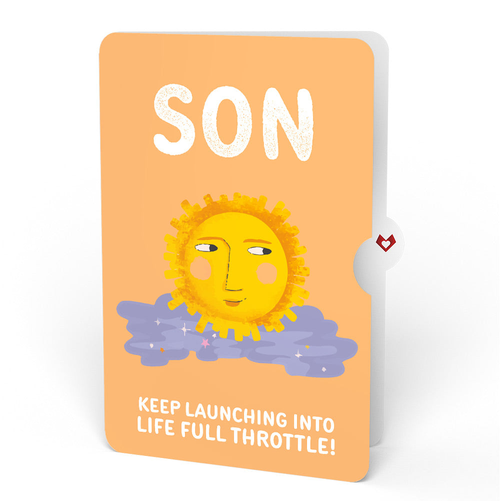 Another Trip Around the Sun Birthday Light-Up Pop-Up Card and Sentiment Set for Son