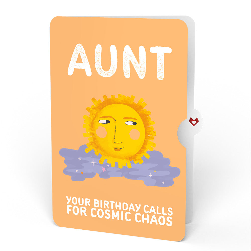 Another Trip Around the Sun Birthday Light-Up Pop-Up Card and Sentiment Set for Aunt