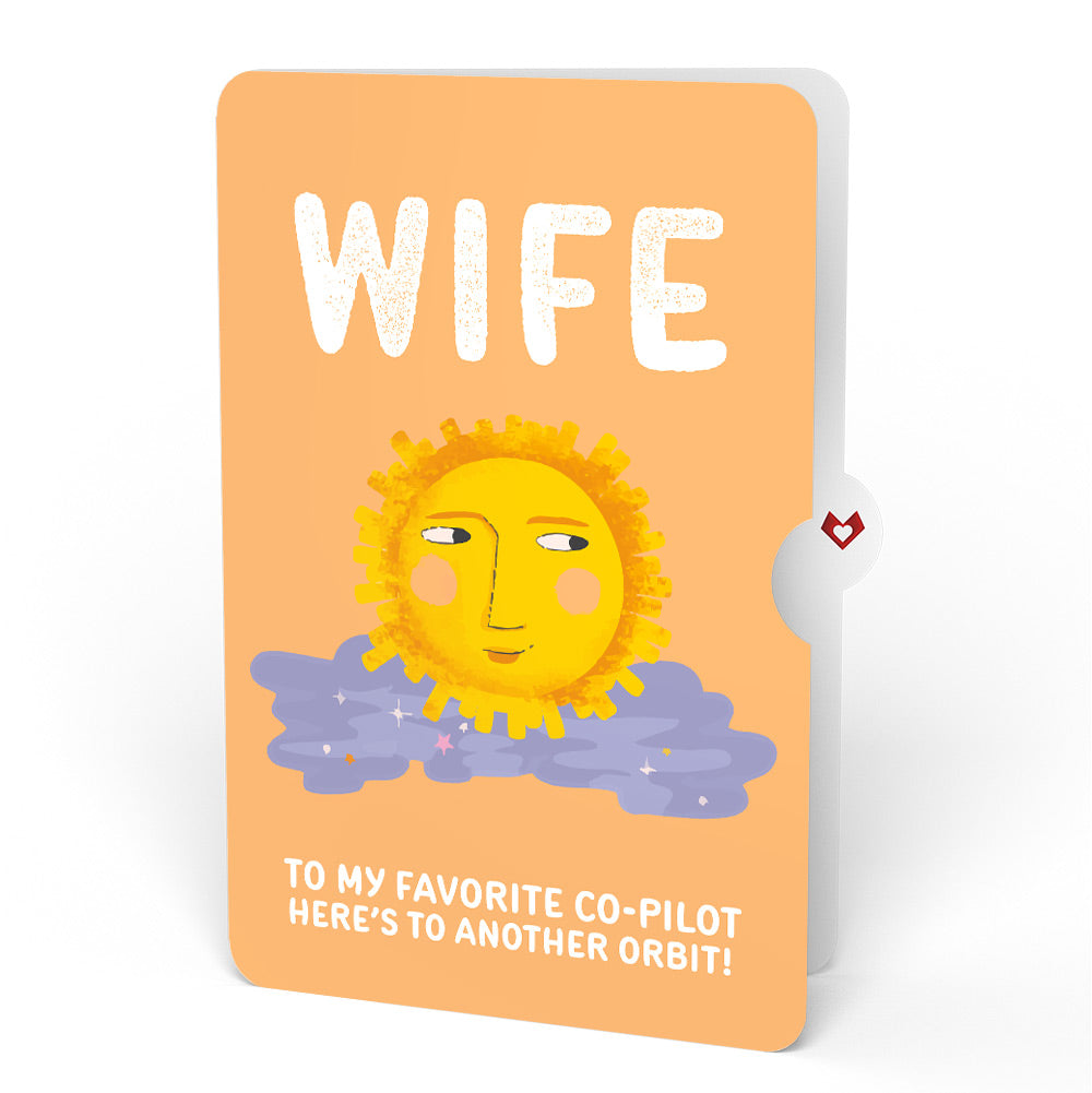Another Trip Around the Sun Birthday Light-Up Pop-Up Card and Sentiment Set for Wife