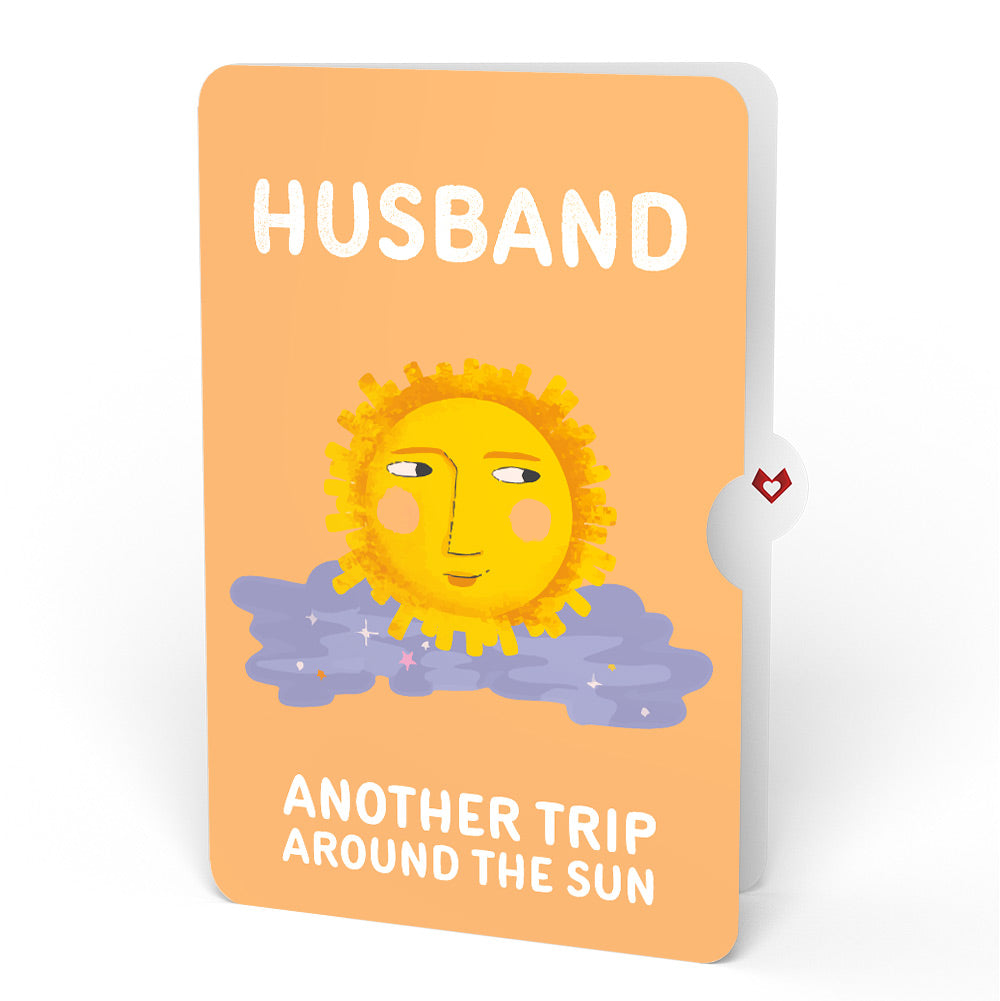 Another Trip Around the Sun Birthday Light-Up Pop-Up Card and Sentiment Set for Husband