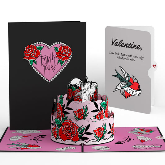 Fatally Yours Valentine's Day Pop-Up Card and Sentiment Set