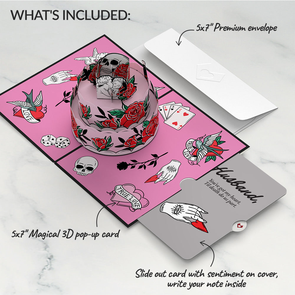 Fatally Yours Love Pop-Up Card and Sentiment Set for Husband