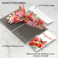 Born to Bloom: August Birth Month Flowers Congratulations Pop-Up Card and Sentiment Set