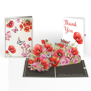 Born to Bloom: August Birth Month Flowers Thank You Pop-Up Card and Sentiment Set greeting card -  Lovepop