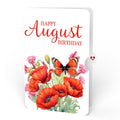 Born to Bloom: August Birth Month Flowers Pop-Up Card and Poppy Sentiment Set