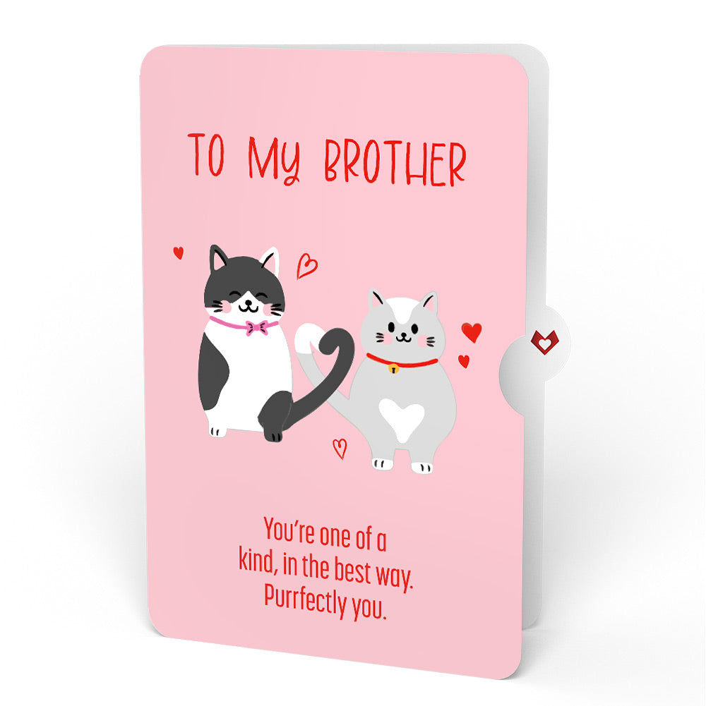 Love Cats Appreciation Pop-Up Card and Sentiment Set for Brother