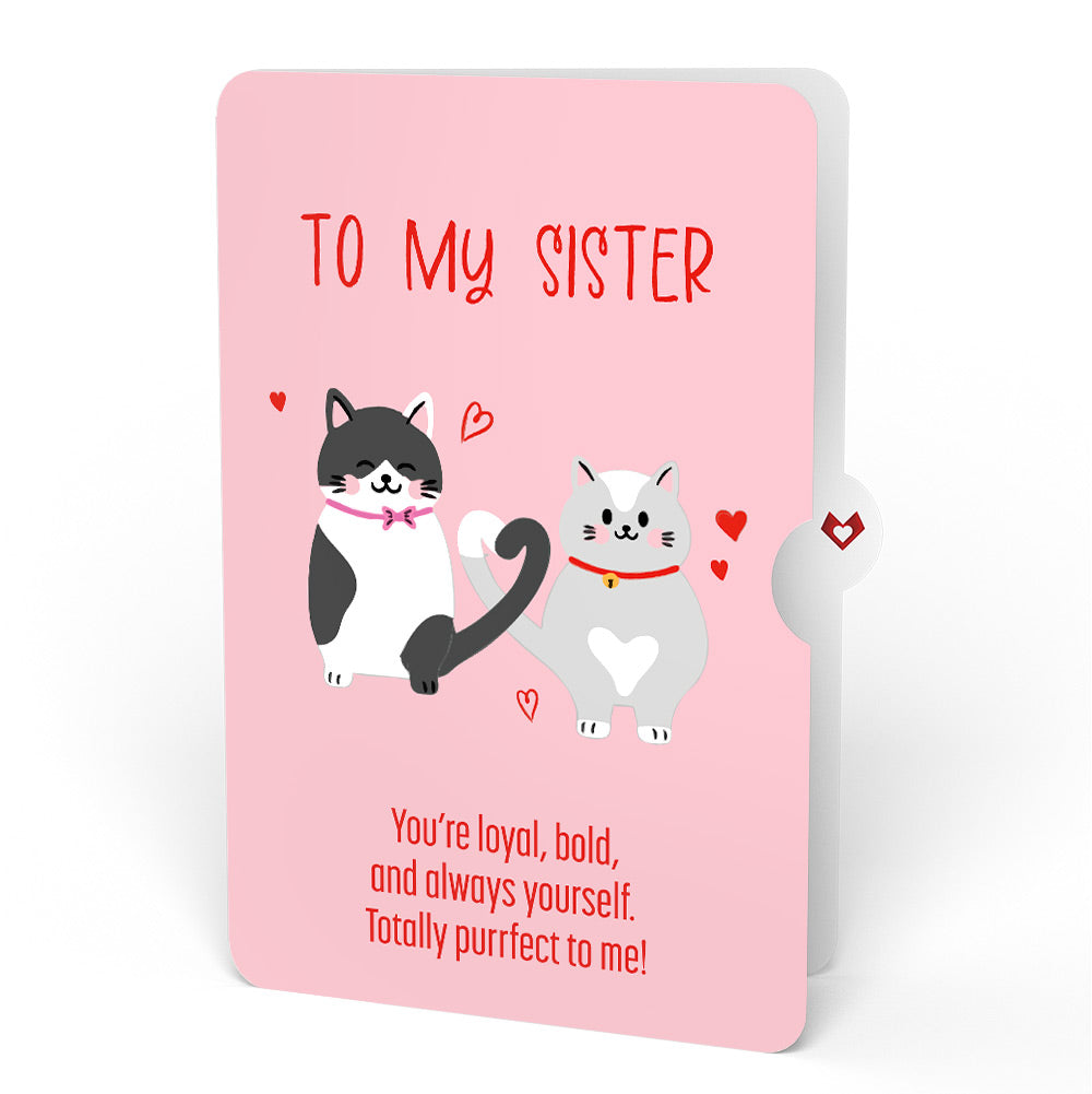 Love Cats Encouragement Pop-Up Card and Sentiment Set for Sister