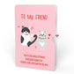 Love Cats Appreciation Pop-Up Card and Sentiment Set for Friend