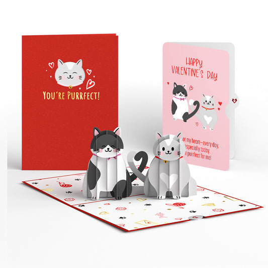 Love Cats Valentine's Day Pop-Up Card and Sentiment Set