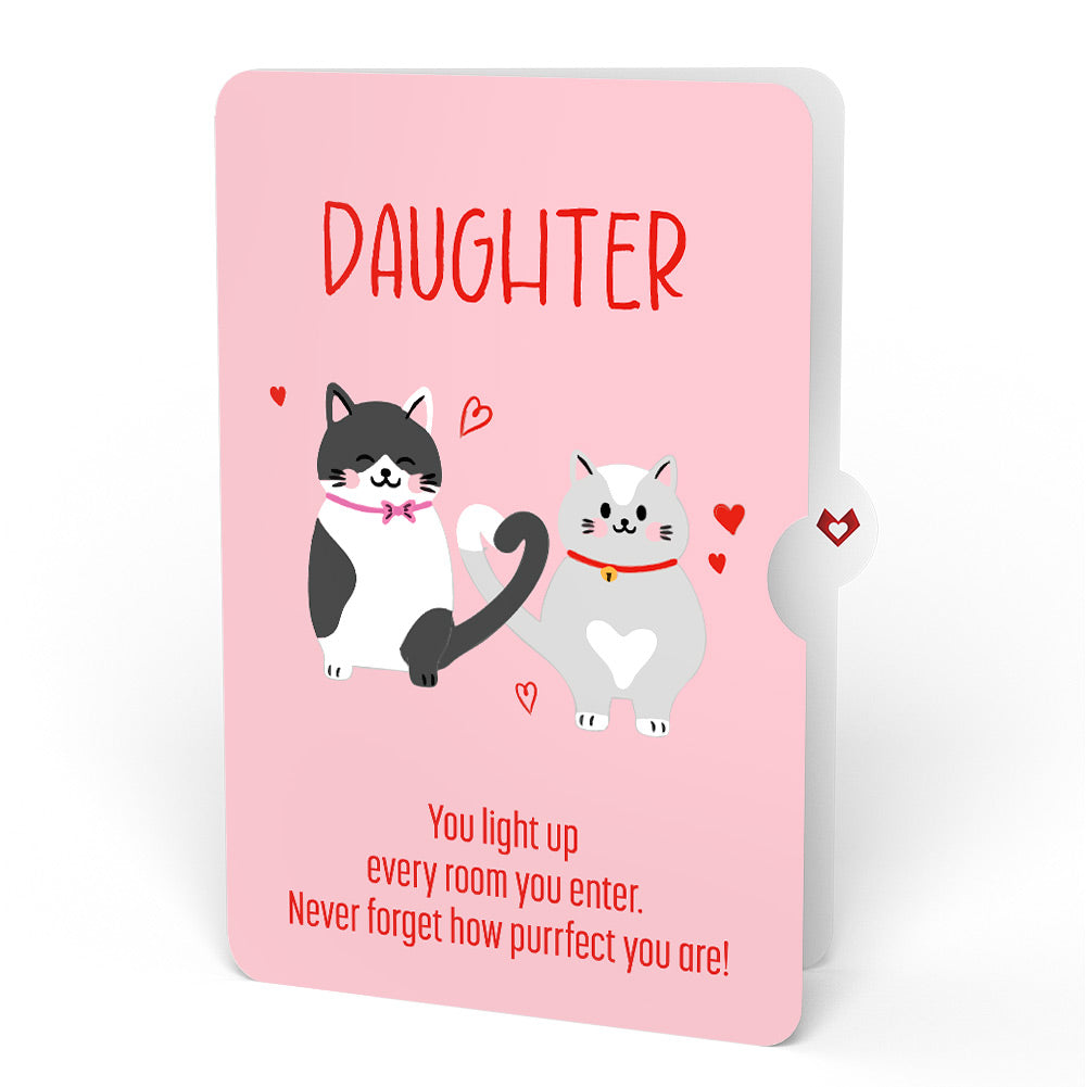Love Cats Encouragement Pop-Up Card and Sentiment Set for Daughter