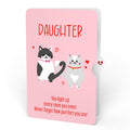Love Cats Encouragement Pop-Up Card and Sentiment Set for Daughter
