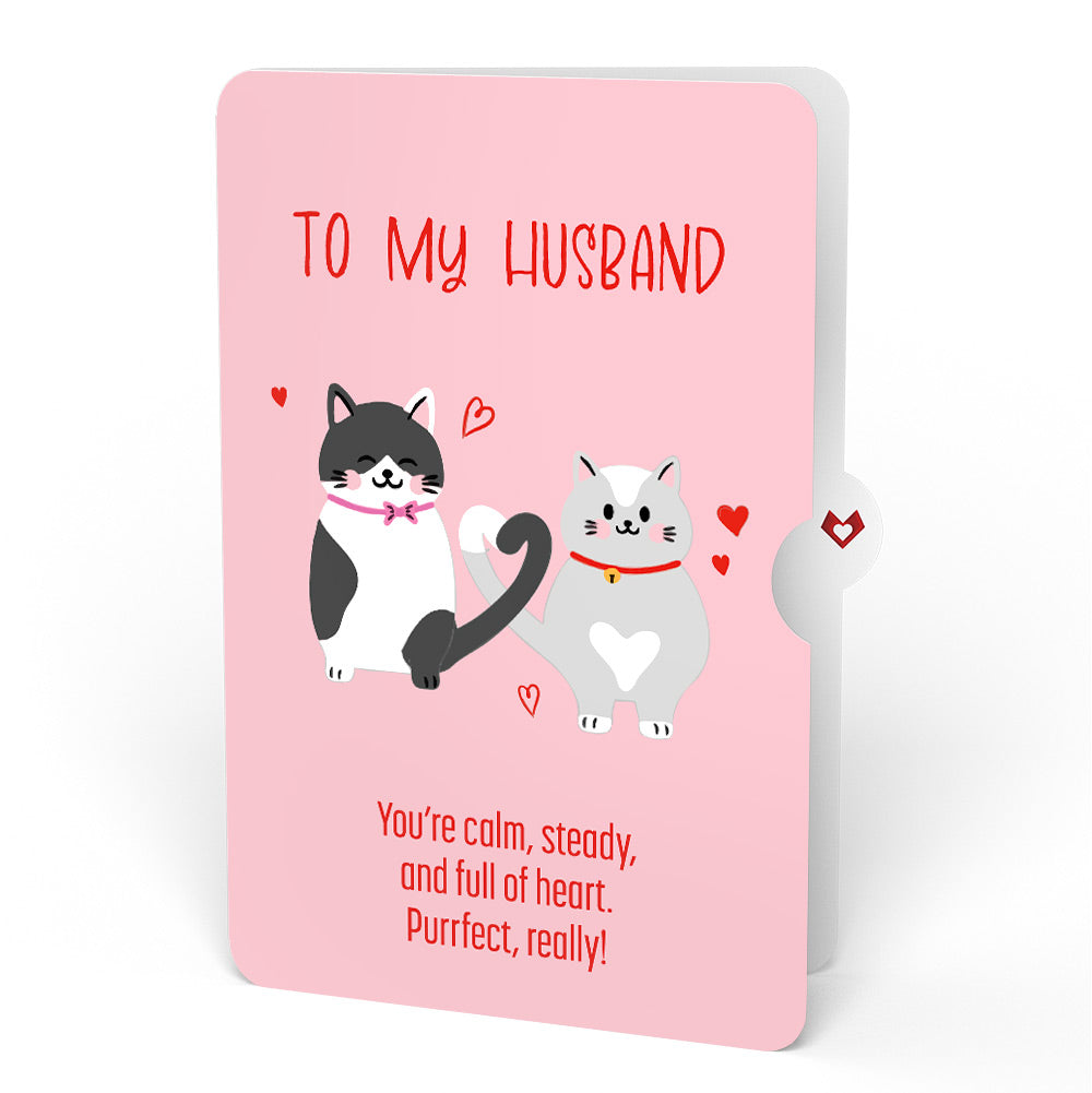 Love Cats Pop-Up Card and Sentiment Set for Husband