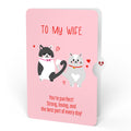 Love Cats Pop-Up Card and Sentiment Set for Wife