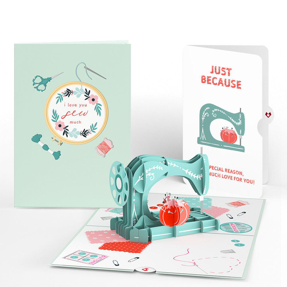 Love You Sew Much Pop-Up Card and Sentiment Set